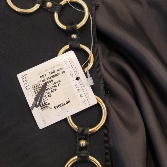 Moschino Couture Black Vintage Evening Jacket 46 US 10 - Picture 7 of 8